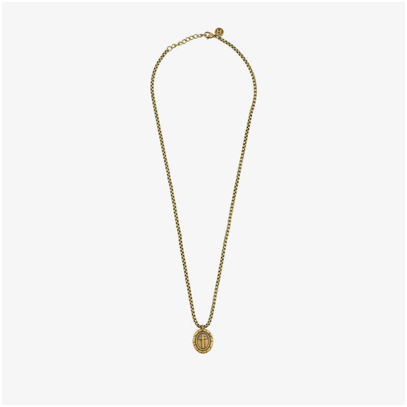 Colar Homem Mateo Oval Dourado