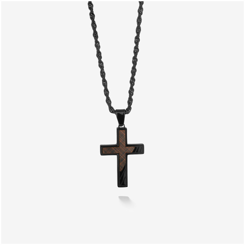 Colar Homem Mateo Cruz Preto
