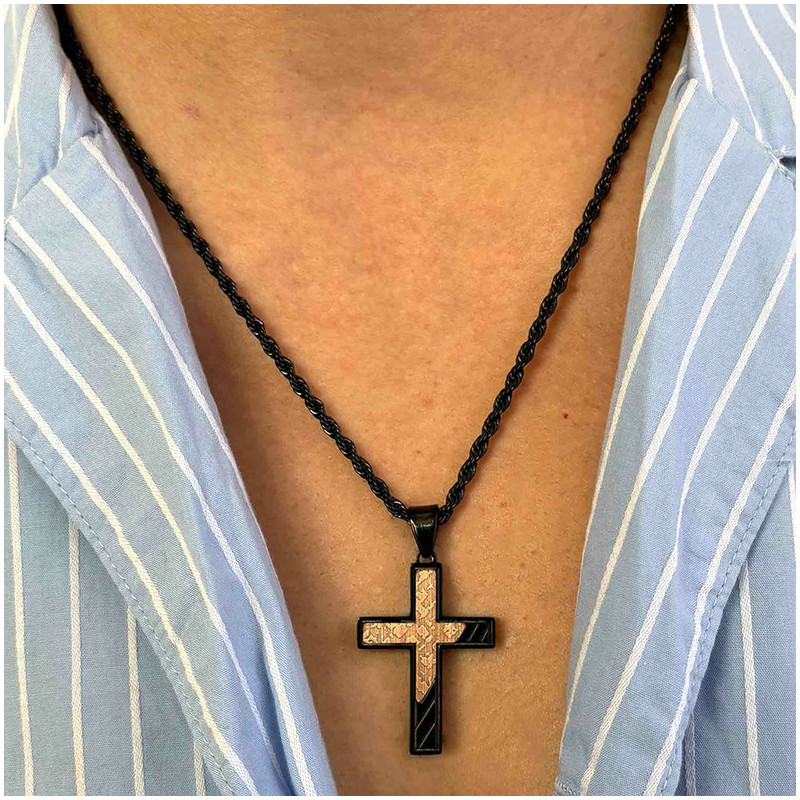 Colar Homem Mateo Cruz Preto