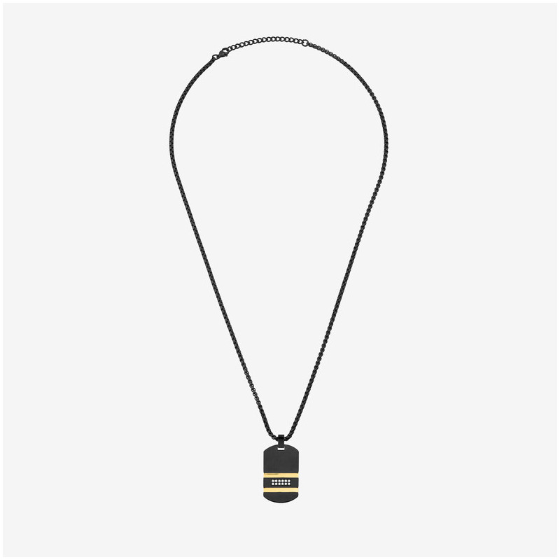 Colar Homem Martinez Preto e Dourado