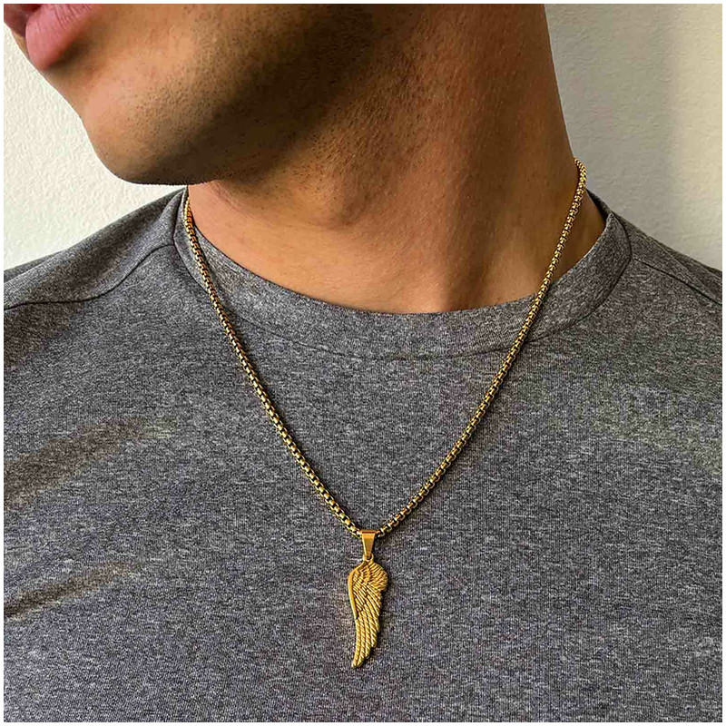 Colar Homem Piti Asa Dourado