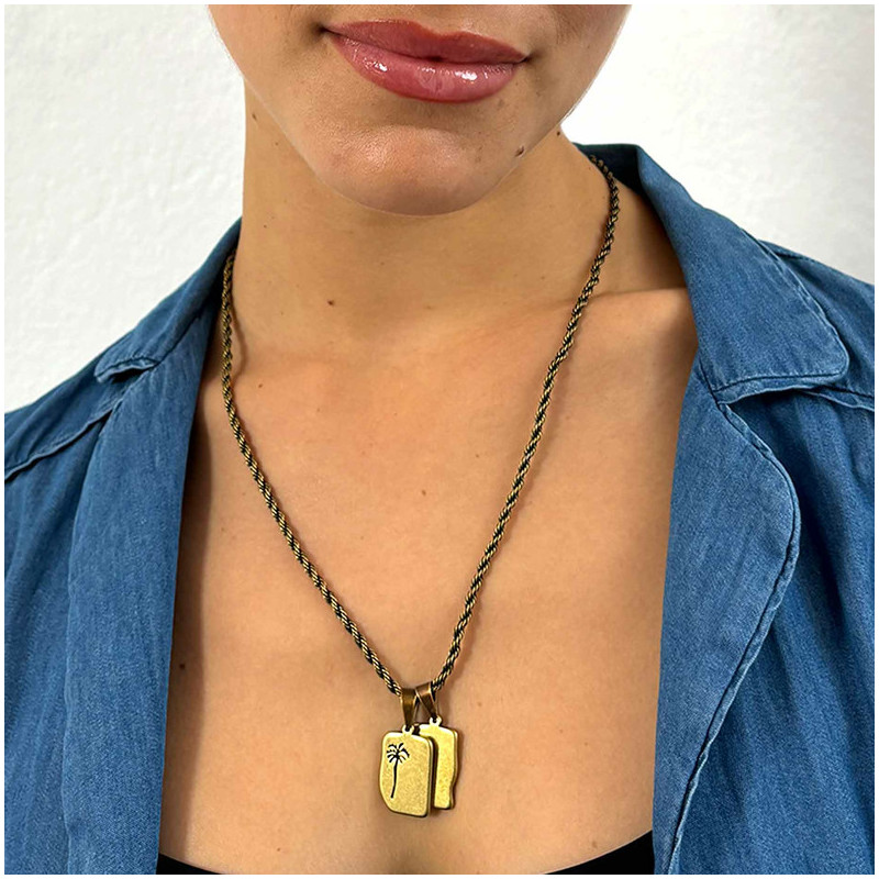 Colar Homem Piti Escapulário Prateado