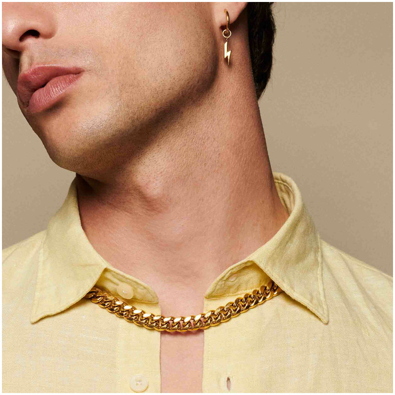 Brinco Homem Perez Relâmpago Dourado
