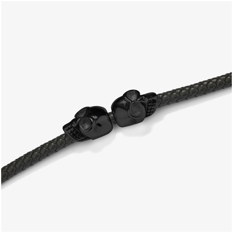 Pulseira Homem Pirate Couro Preto