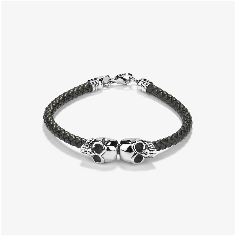 Pulseira Homem Pirate Couro Castanho