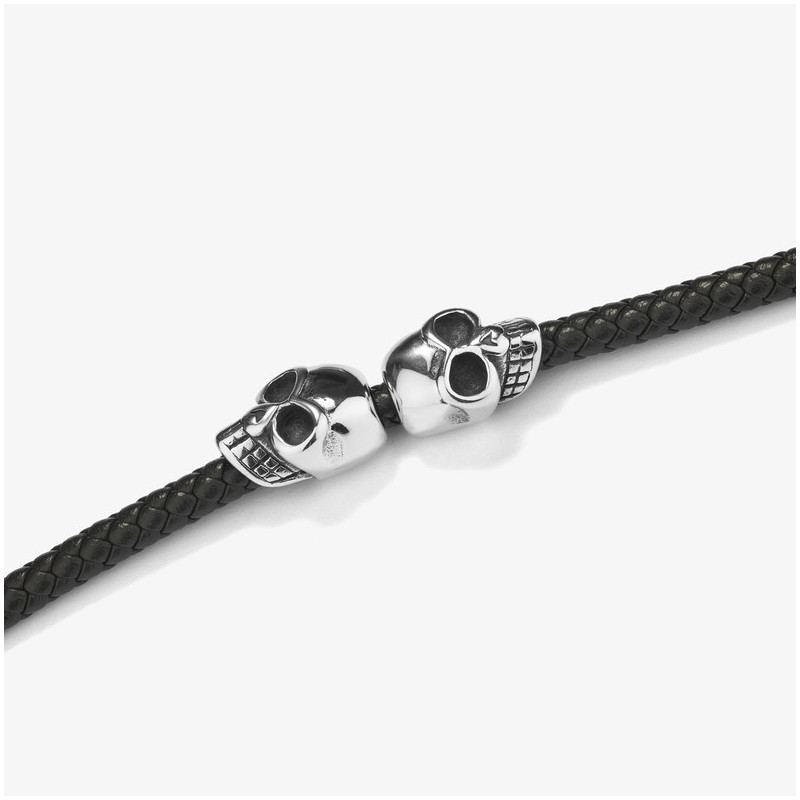 Pulseira Homem Pirate Couro Castanho