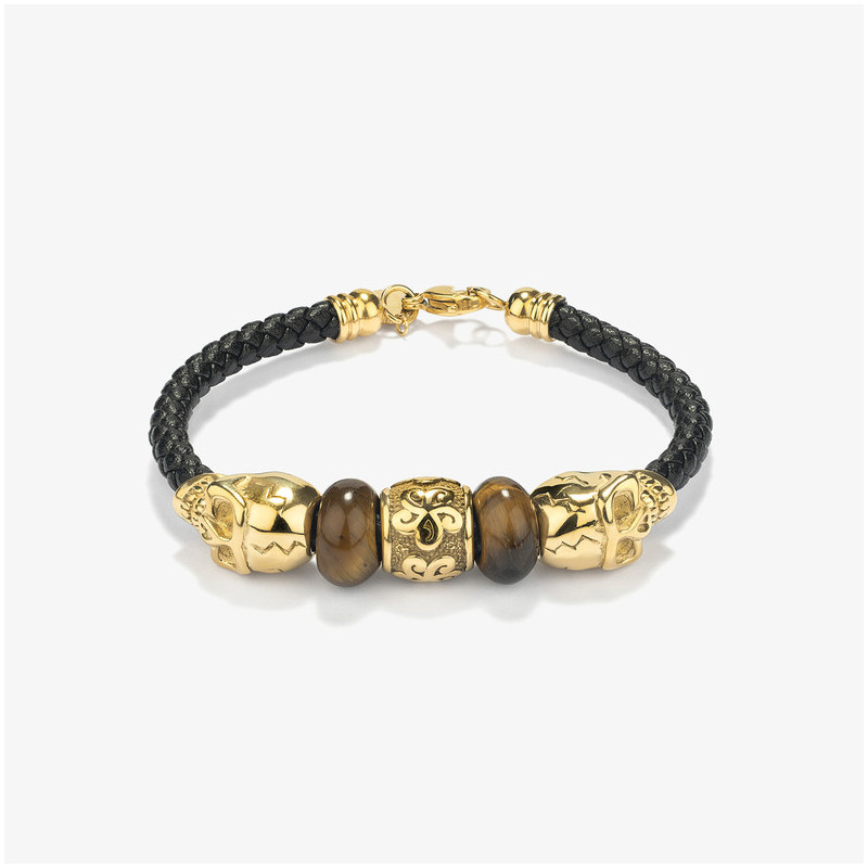 Pulseira Homem Pirate Esferas Ouro