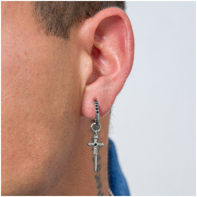 Piercing Homem Pirate Espada Prata