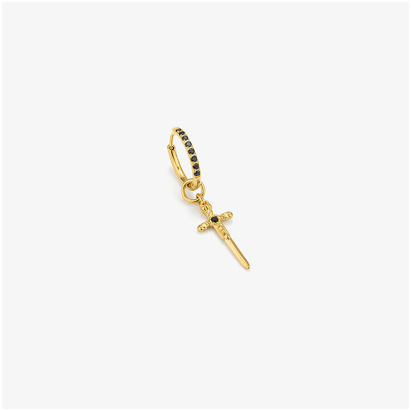 Piercing Homem Pirate Espada Ouro