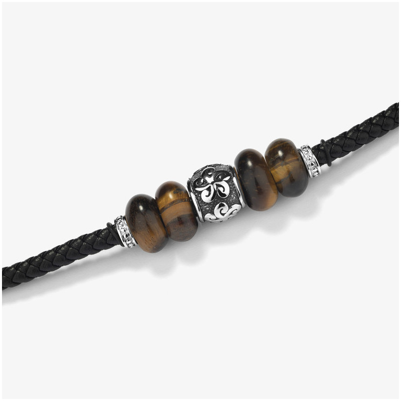Pulseira Homem Tiger Prata
