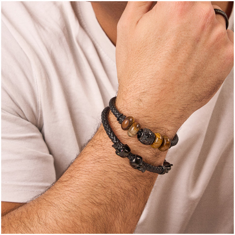 Pulseira Homem Tiger Preto