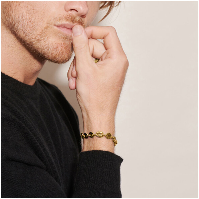 Bracelete Homem Padlock Ouro
