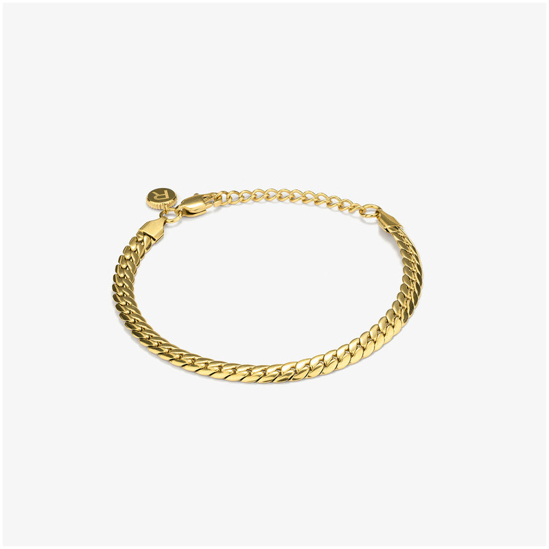 Bracelete Homem Flat Padlock Ouro