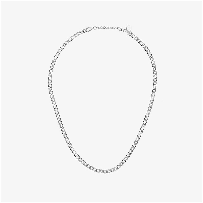 Colar Homem Flat Padlock Prata