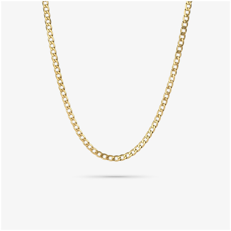 Colar Homem Flat Padlock Ouro