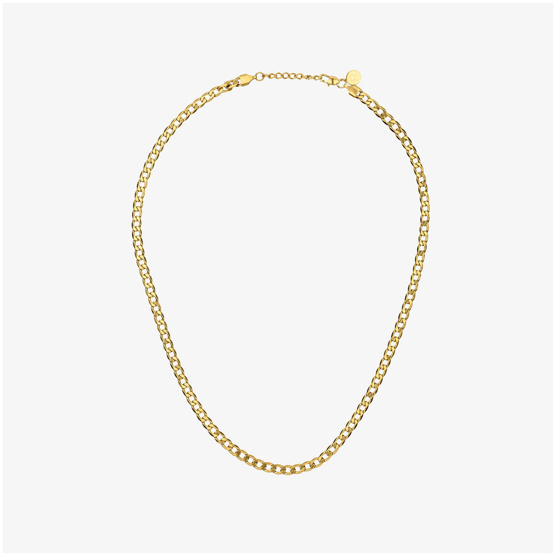 Colar Homem Flat Padlock Ouro