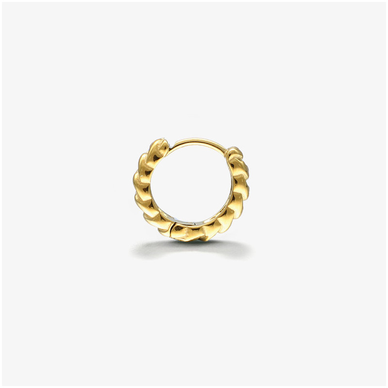 Brinco Homem Cadeado Padlock Ouro
