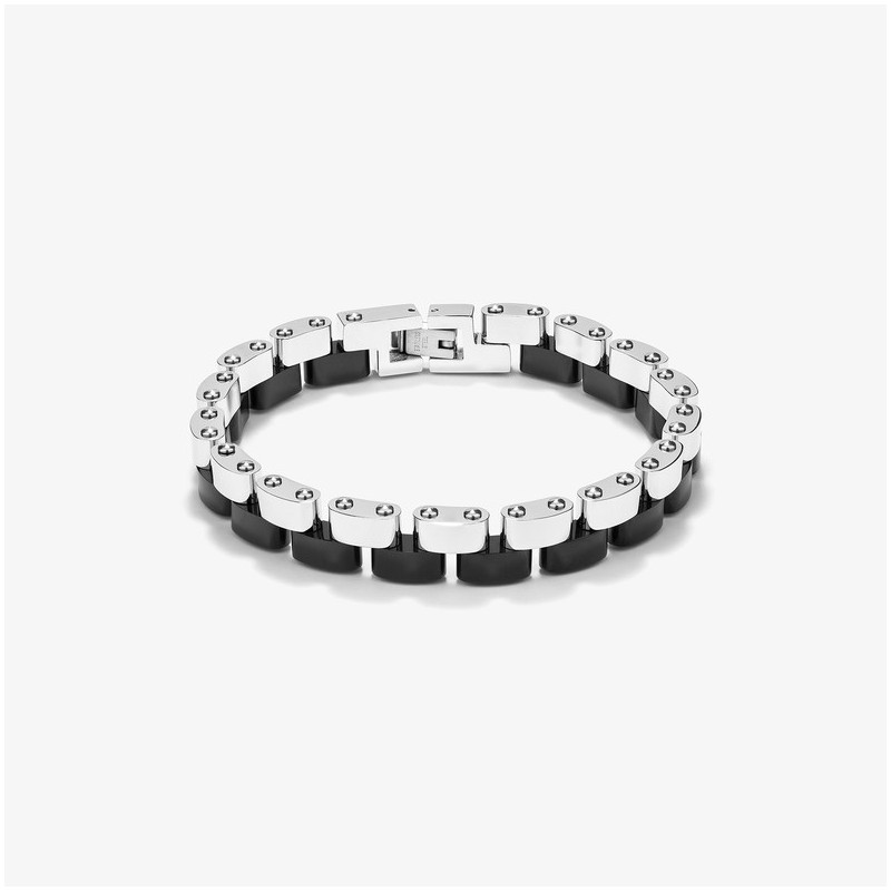 Pulseira Homem Nature Prata/Wood