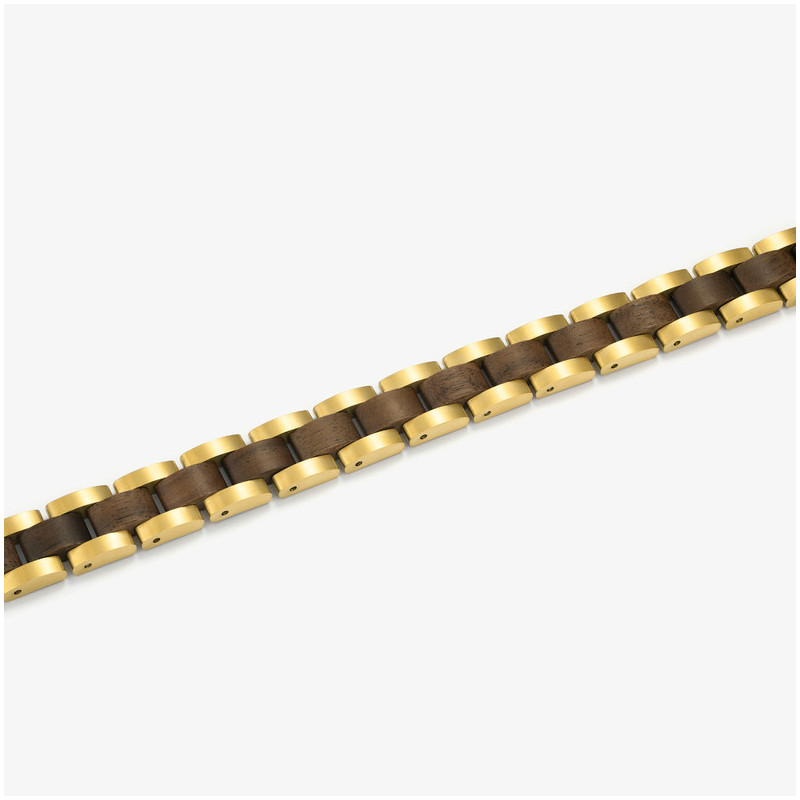 Pulseira Homem Nature Ouro/Wood Multi