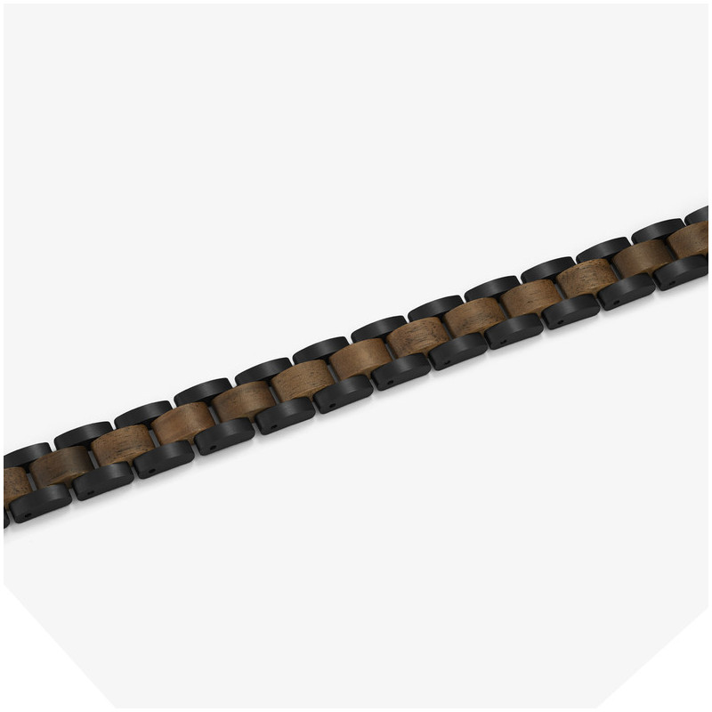 Pulseira Homem Nature Preto/Wood Multi