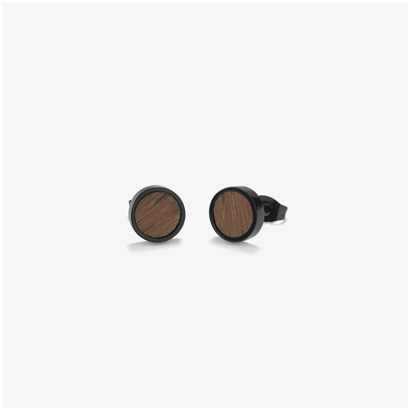 Brincos Homem Nature Preto/Wood