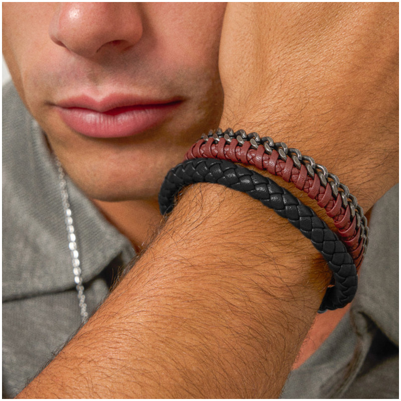 Pulseira Homem Calabrote Prateada