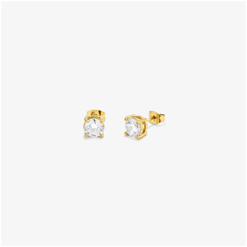 Brincos Homem Atlante Diamond Ouro | Elegância Brilhante