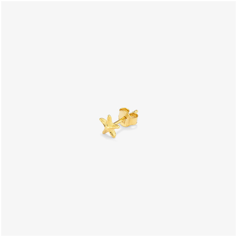 Piercing Dourado STARFISH Radiant Mulher Prata de lei
