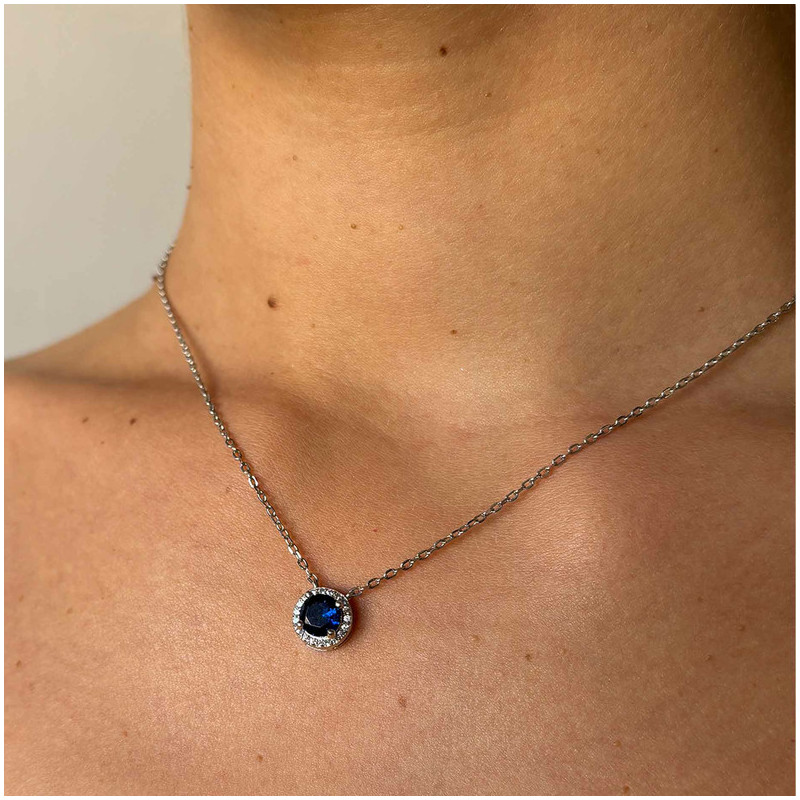 Colar de Prata redondo zircónia coleção CROWN Radiant