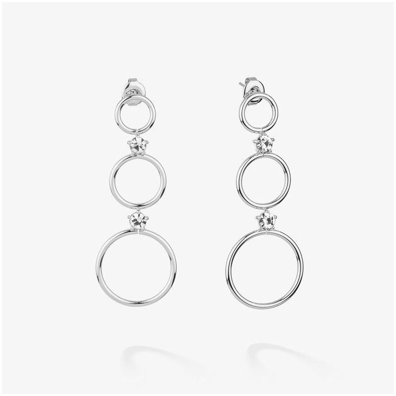 Brincos Compridos Mulher Zendaya Prata | Design Minimalista e Elegante