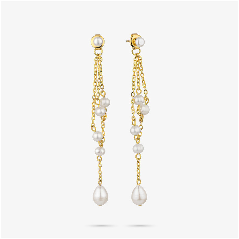 Brincos Mulher Bridgerton Pearl Ouro | Design Elegante com Pérola