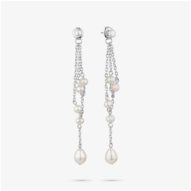 Brincos Mulher Bridgerton Pearl Prata | Design Sofisticado com Pérola