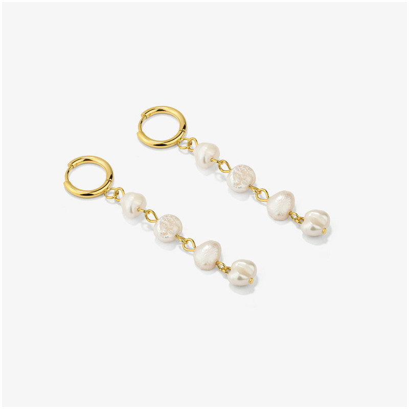 Brincos Mulher Bridgerton Ouro | Design Clássico em Aço Dourado
