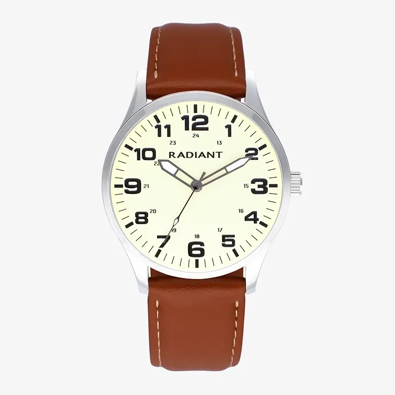 HENNIKER 42MM DREMA DIAL BROWN STRAP