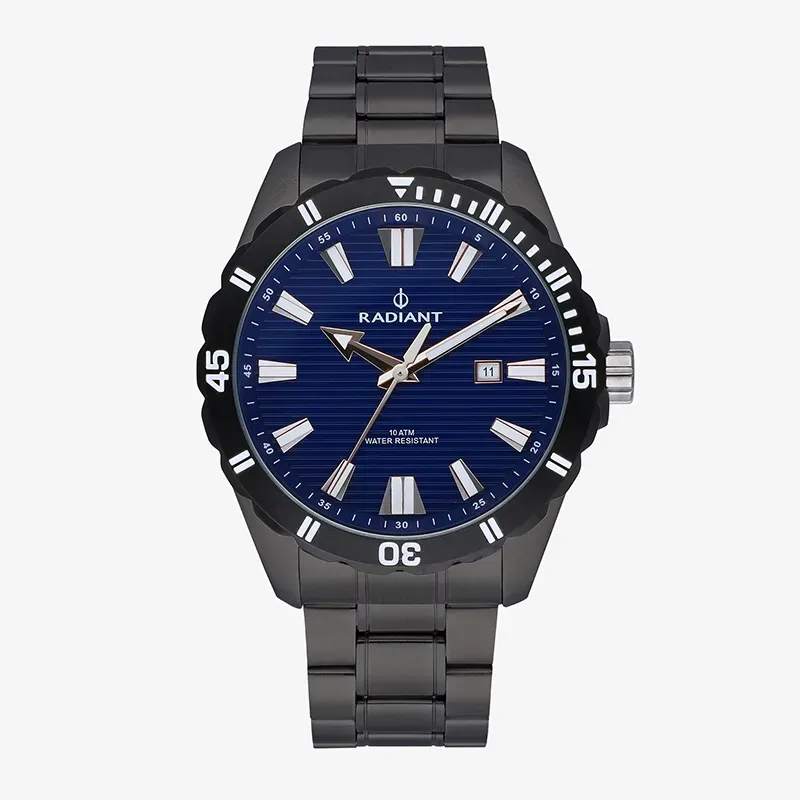 TAGRAD II 45MM BLUE DIAL IPBLACK BRACEL