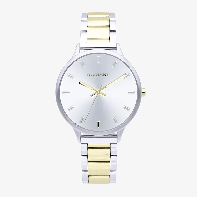 MYKONOS 38MM SILVER DIAL BITONE GOLD BRA