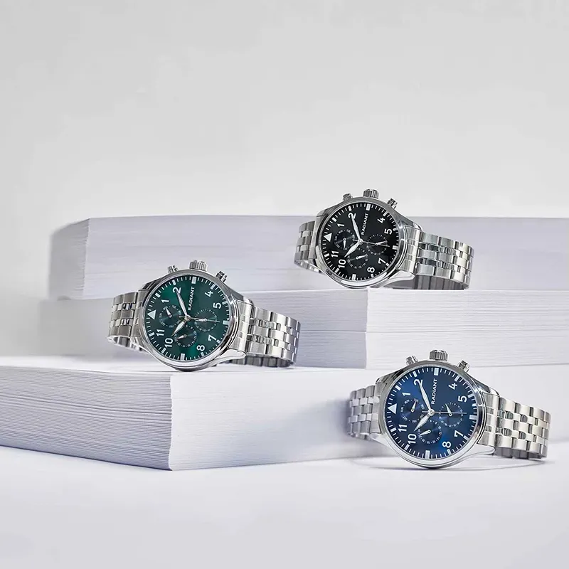 CAIMAN 43MM MULTI BLUE DIAL SS BRACELET