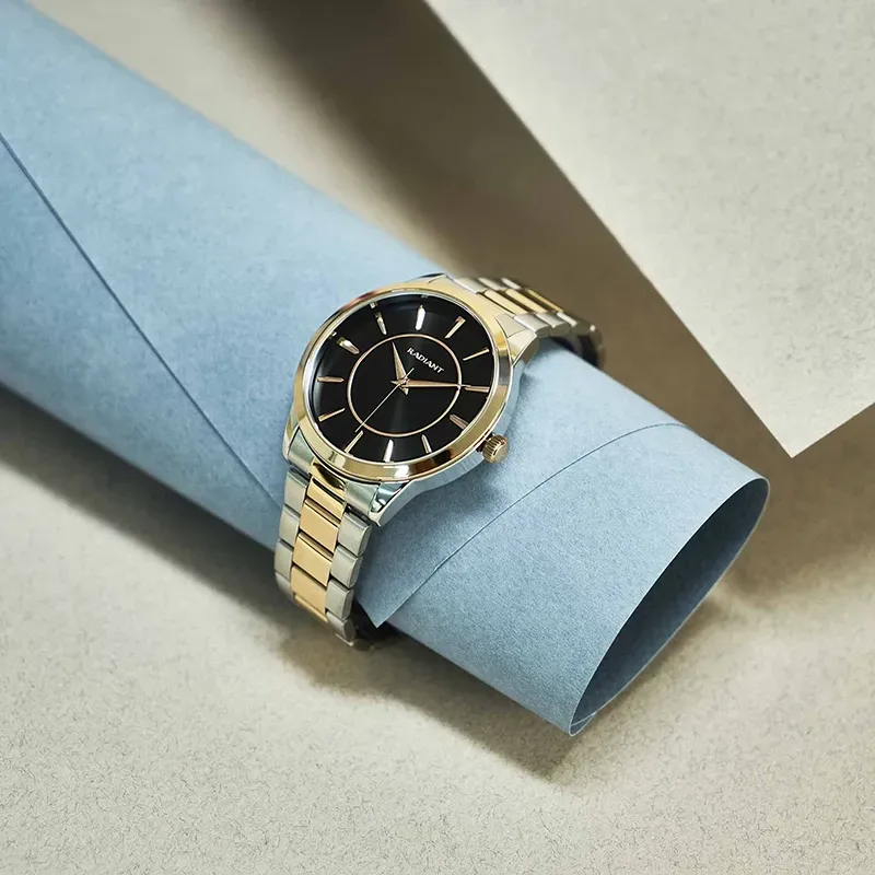 MALLORCA 44MM BLACK DIAL BITONE GOLD BRA