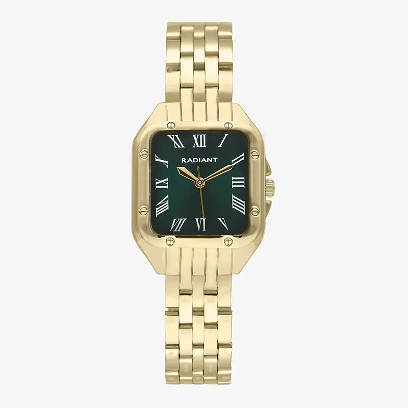 Radiant Bahamas Relógio Mulher Dourado com Mostrador Verde