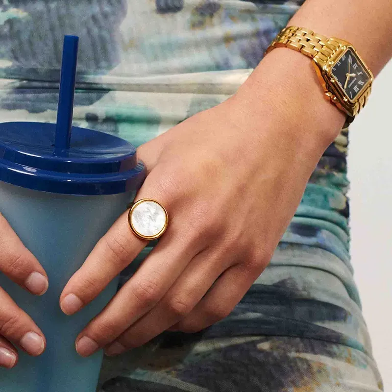 Radiant Bahamas Relógio Mulher Dourado com Mostrador Verde