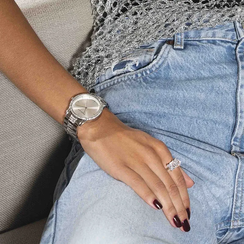 THELMA SILVER DIAL SILVER BRACELET