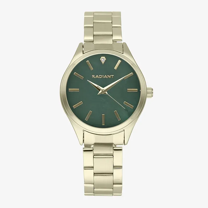 CARLY 35MM GREEN DIAL IPG BRACELET