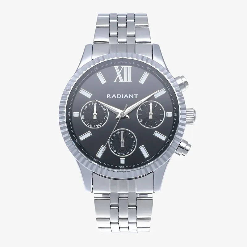 ALPHA 44,5MM BLACK DIAL SS BRACELET