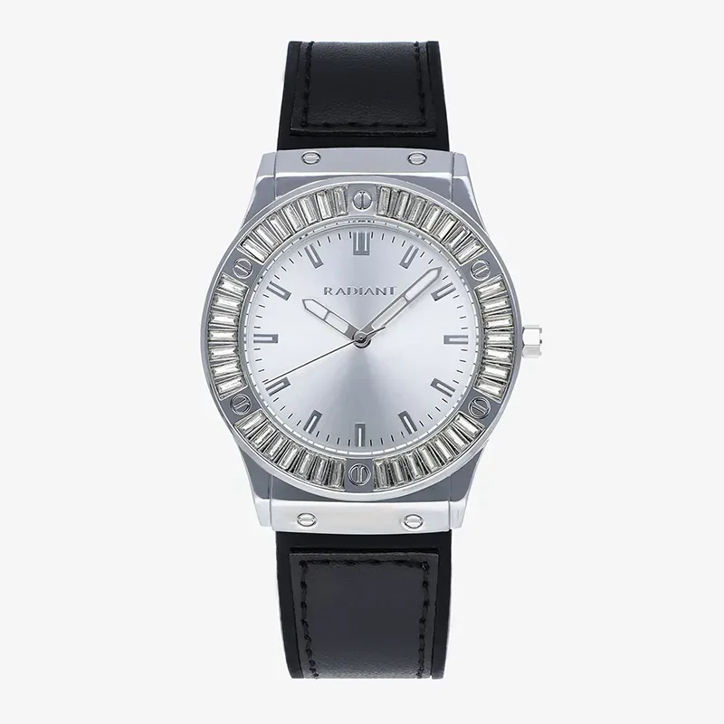 ROCKY 36MM SILVER DIAL SILICON+PU STRAP