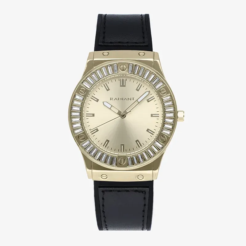 ROCKY 36MM GOLD DIAL SILICON+PU STRAP