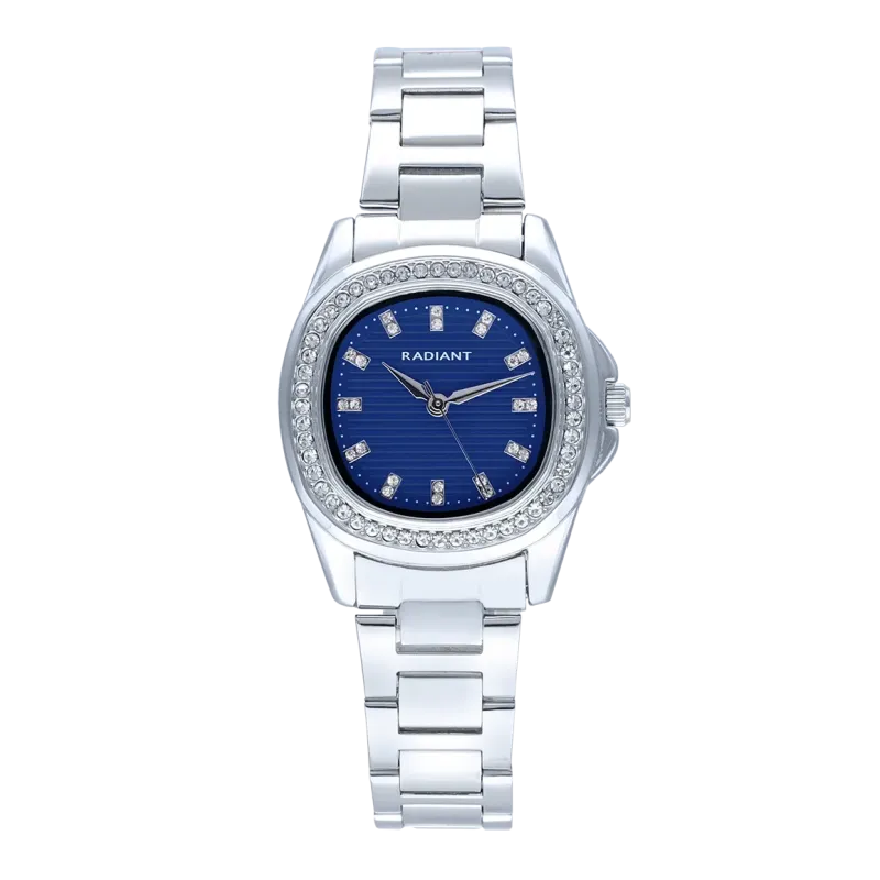 Radiant Scape Relógio de Mulher Azul Prateado com Bracelete de Aço