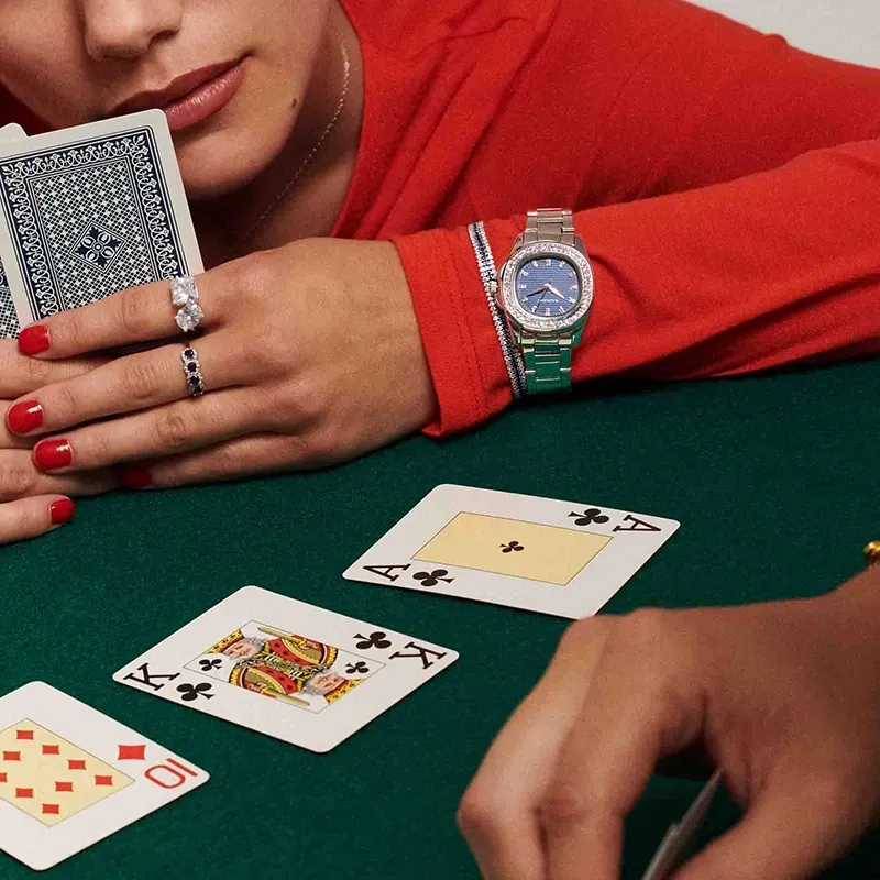 Radiant Scape Relógio de Mulher Azul Prateado com Bracelete de Aço