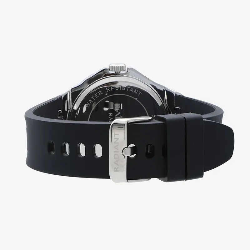 Relógio Homem Leonardo Preto/Pulseira de Silicone