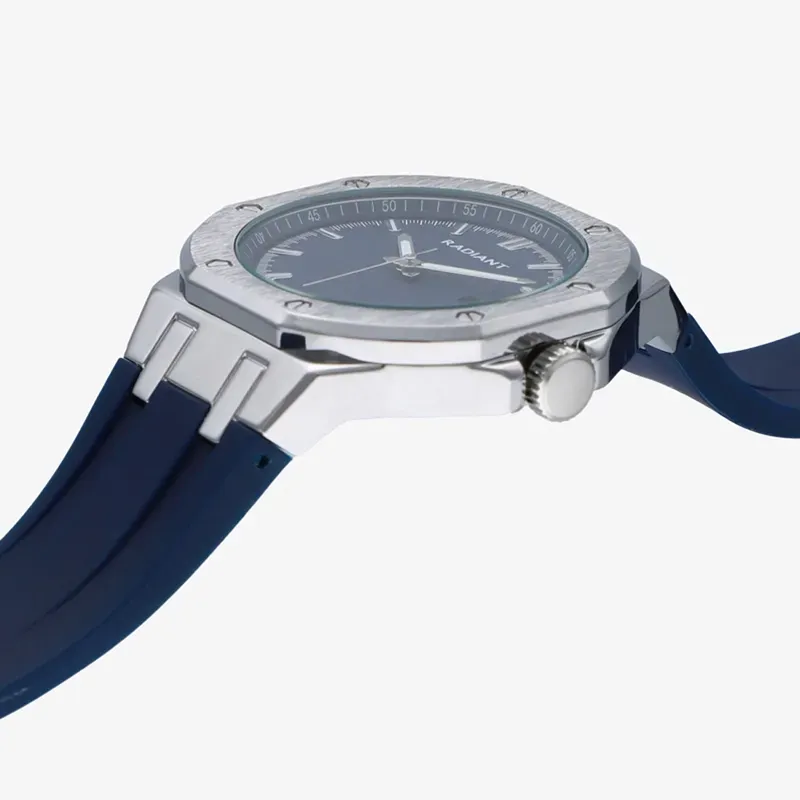 Relógio Homem Leonardo Azul/Pulseira de Silicone