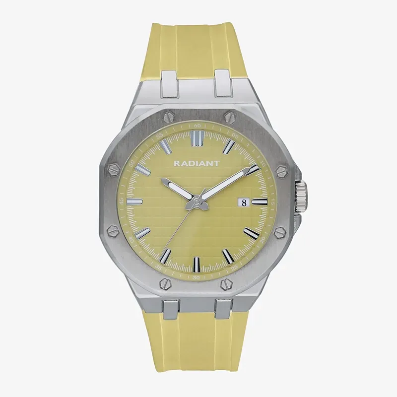 Relógio Homem Leonardo Verde/Pulseira de Silicone